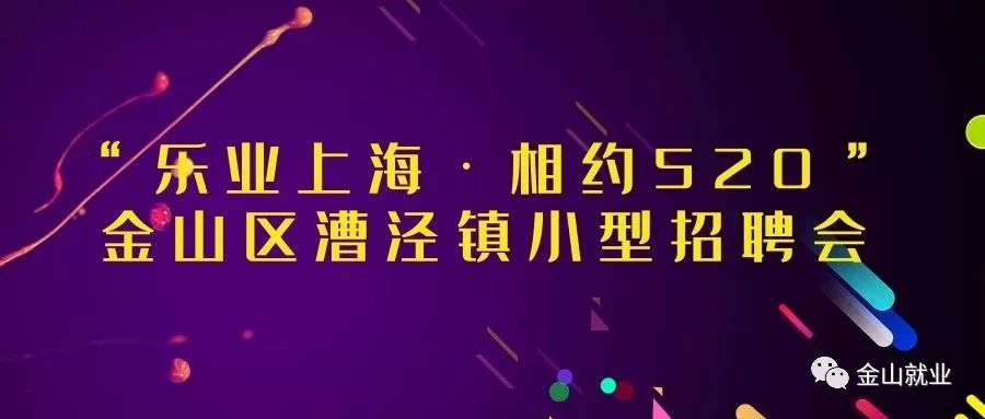 上海金山招聘_2019年上海高校毕业生就业服务月金山区大中专毕业生专场招聘会 南片(3)