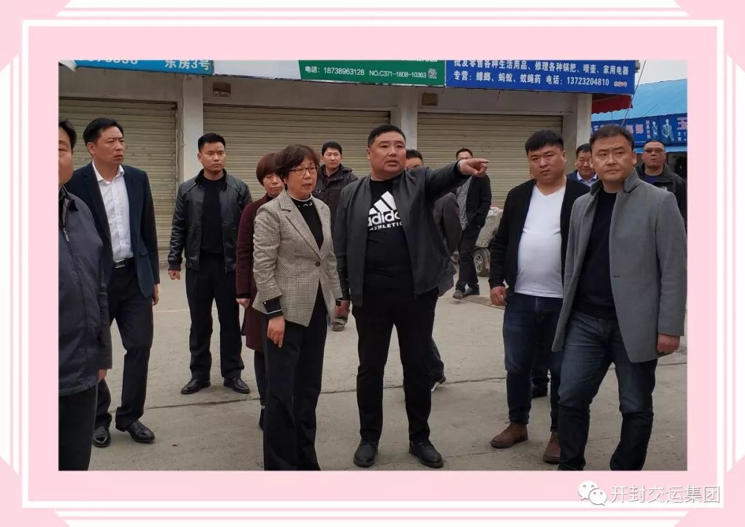 市委宣传部副部长张琳到交运集团包公湖大市场督导创文工作