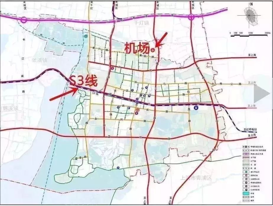 昆山市淀山湖镇总体规划(2018-2035)草案公示中提到,s3线沿新乐路