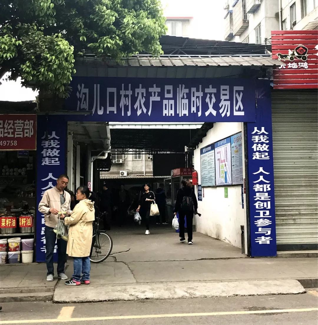 沟儿口村农产品临时交易区2市场门口的农民老奶奶在卖自己种的菜,新鲜