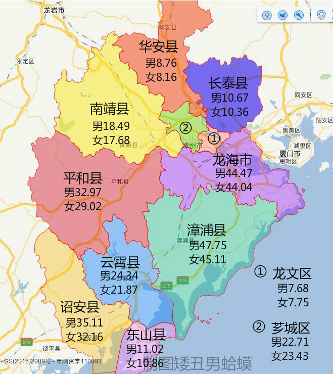 漳州人口