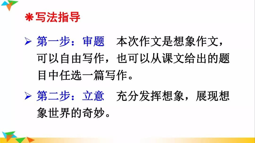 三年级语文下册奇妙的想象习作指导及范文图文解读