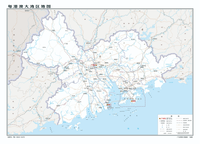 粤港澳大湾区首张标准地图亮相!