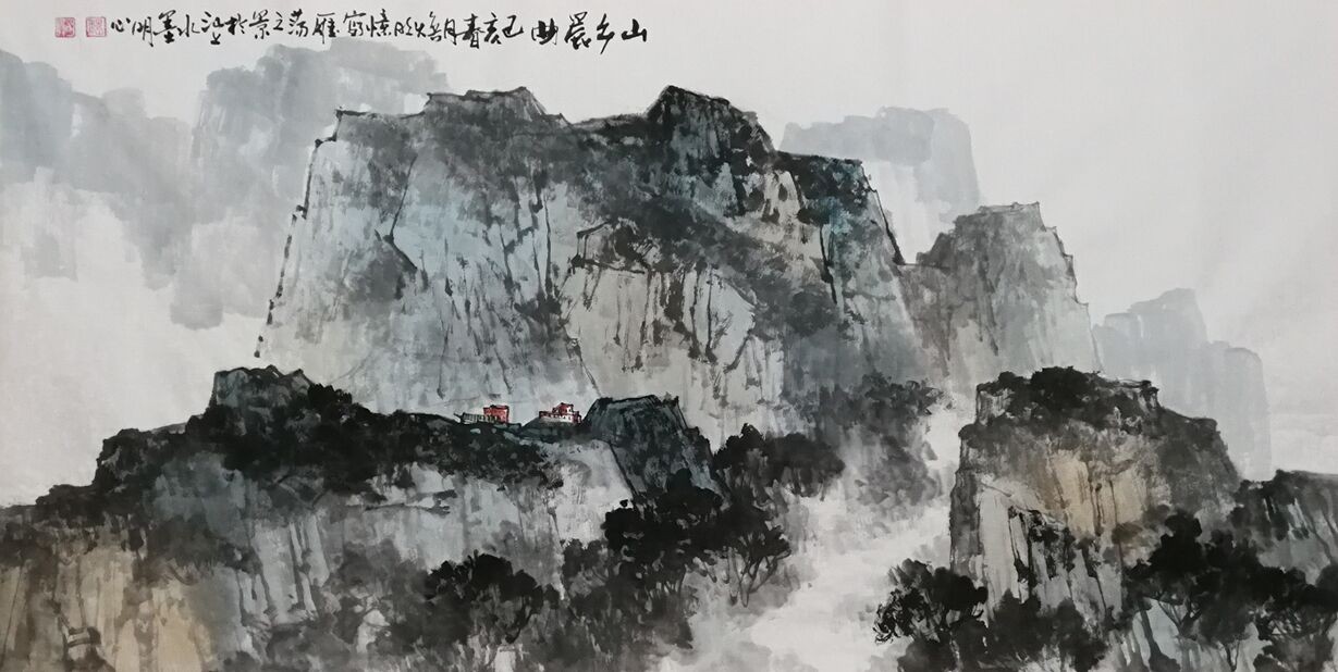 潮人知名画家魏焕明作品欣赏_山水