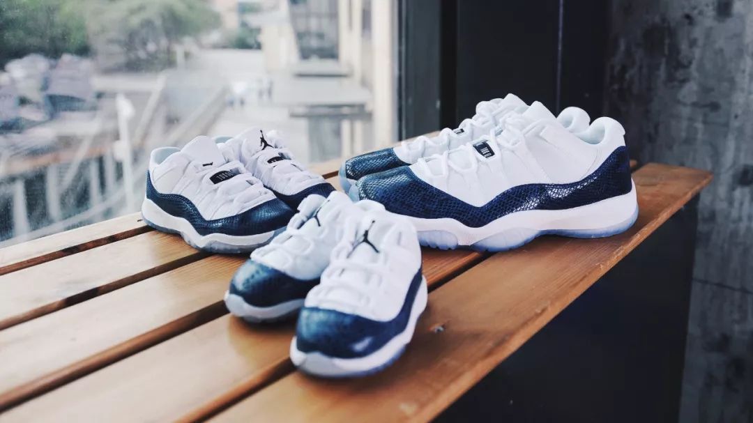 jordan retro 11 low le navy snakeskin