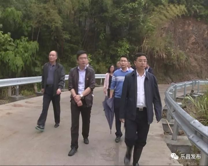 4月18日下午,市委书记,市长沈河民率队对乐昌峡建成后治理项目进行