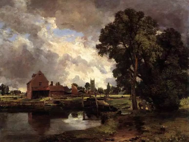 英国画家约翰·康斯太勃尔(john constable)风景油画作品