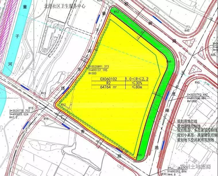 地块位于钟楼新城板块,交通便捷,紧邻棕榈快速路,玉龙南路,高速道口.