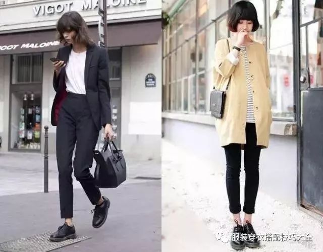 大头小皮鞋怎么搭衣服_小皮鞋女搭配衣服图片