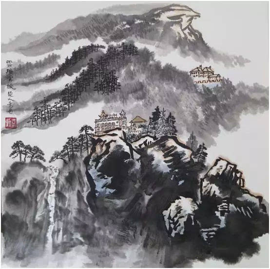 易嘉勋《鸡公山百景图》国画作品,或绮丽,或平淡,或雄浑,或拙朴,让人