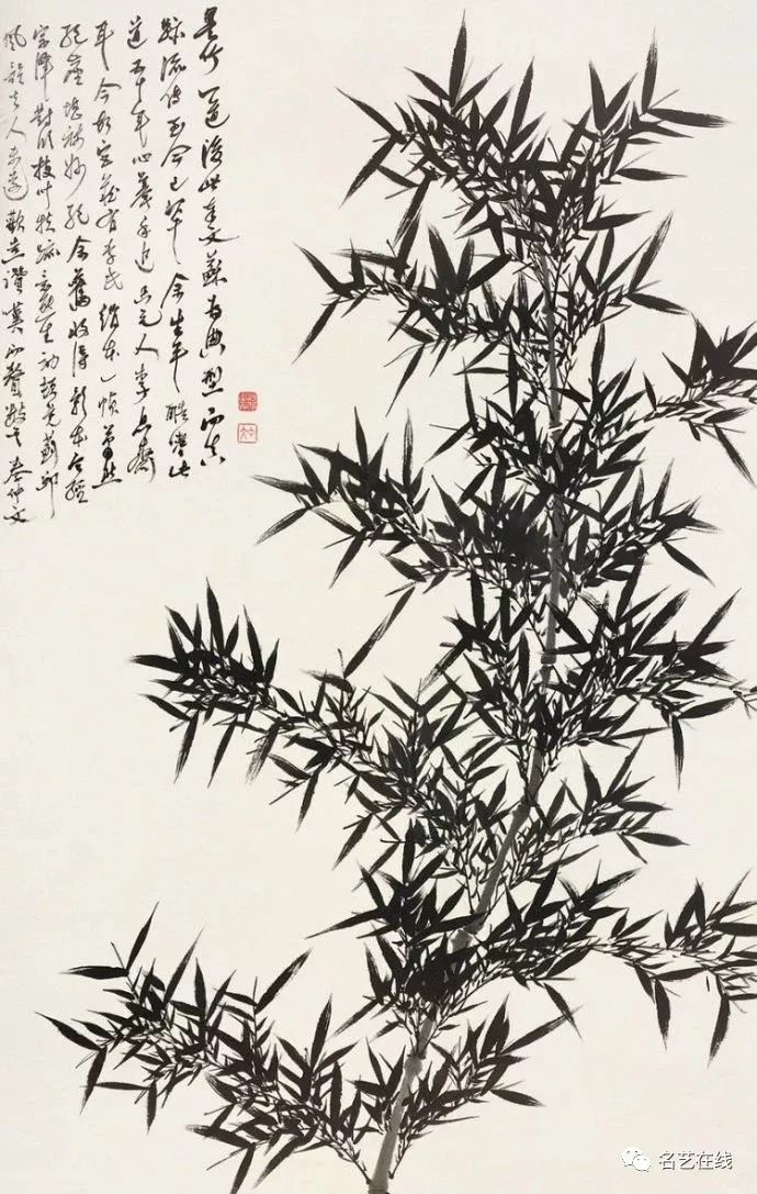 名家秦仲文画笔下的松,竹,梅