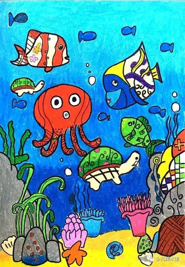 儿童画 废物利用|来认识一下奇妙的海洋动物