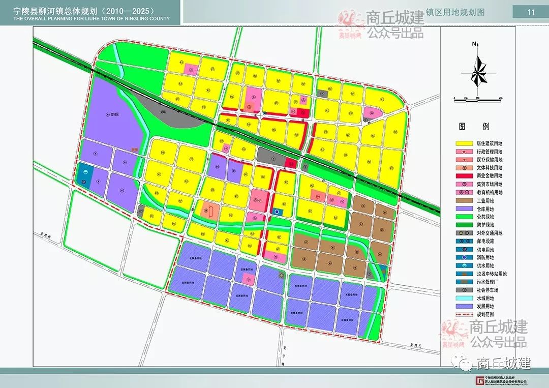 根据柳河镇未来的主要职能及在宁陵县经济及区位中所处的地位, 柳河