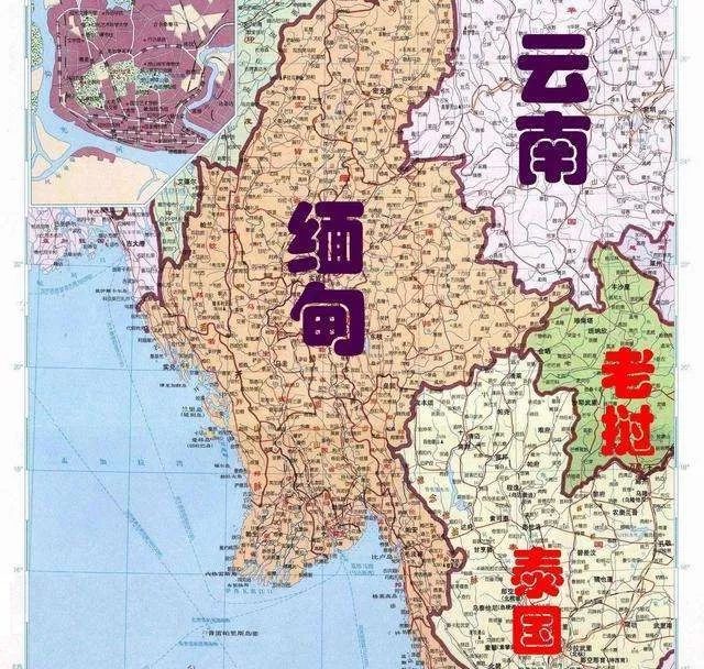 云南边境地图