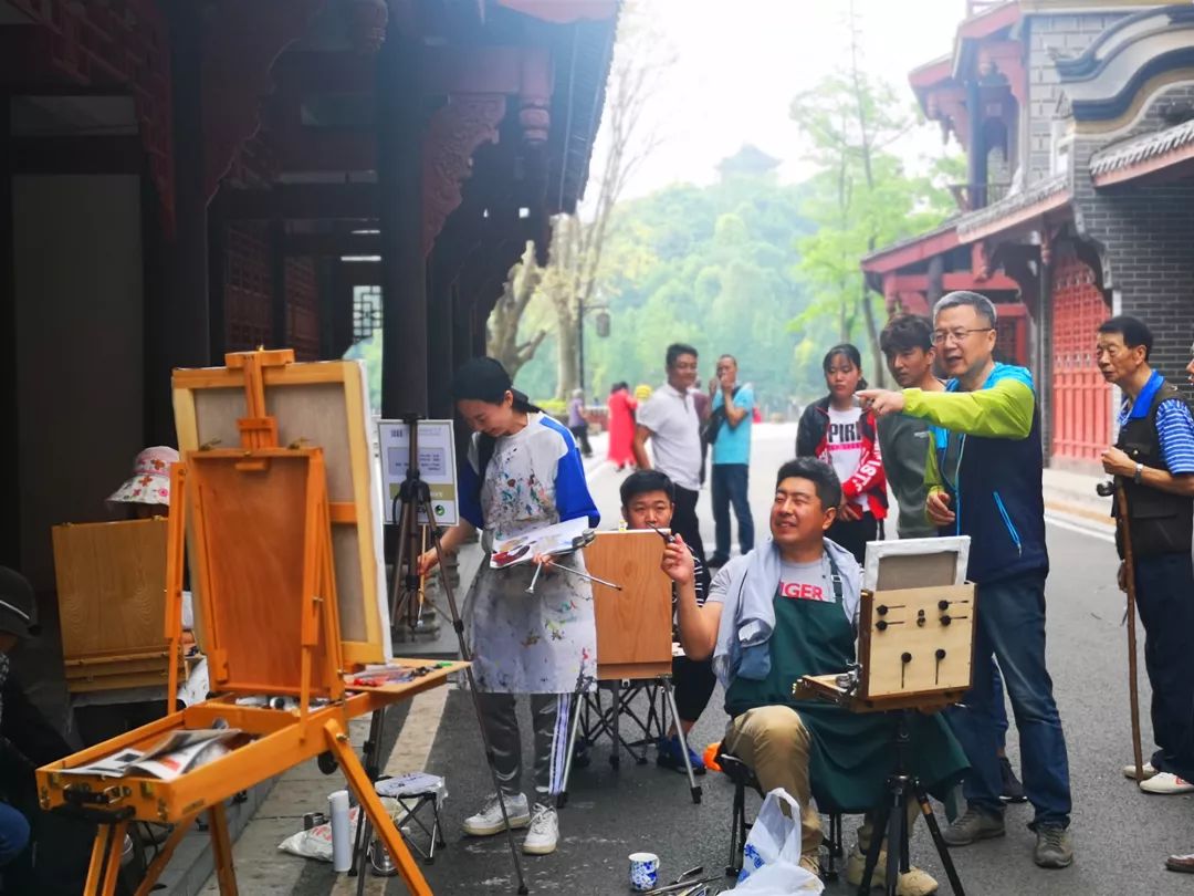 油画名家齐聚璧山,开启油画小城写生之旅!