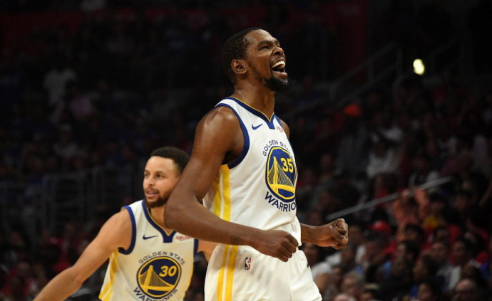 NBA最新战报 杜兰特50分勇士客胜快船4比2晋级 西部半决赛PK火箭 99真人网址