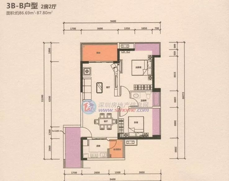 戳图放大看户型图目前,和成嘉业户型图还未对外公布,想来产品设计不