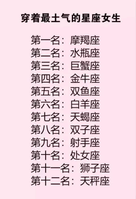 星座排名第一的是_十二星座排名(3)
