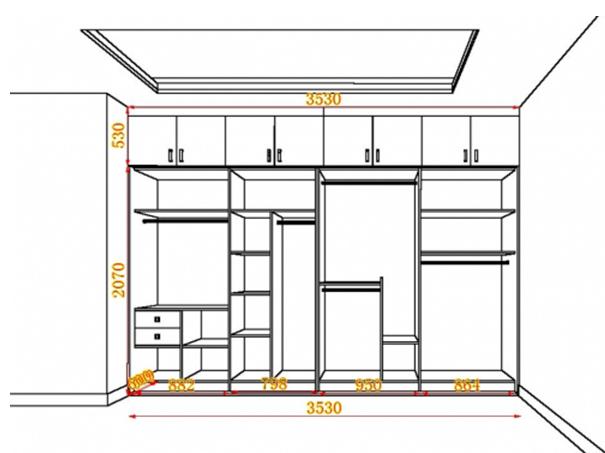 新房要装衣柜了,央求设计师闺蜜给我设计了多款衣柜尺寸设计图