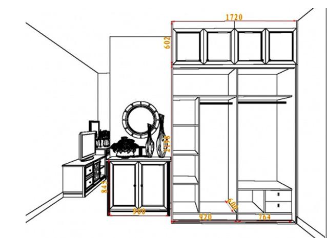 新房要装衣柜了,央求设计师闺蜜给我设计了多款衣柜尺寸设计图