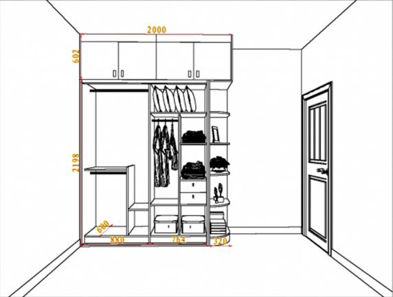 新房要装衣柜了央求设计师闺蜜给我设计了多款衣柜尺寸设计图