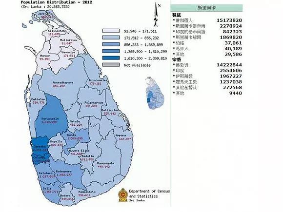 斯里兰卡的人口_斯里兰卡地图(2)