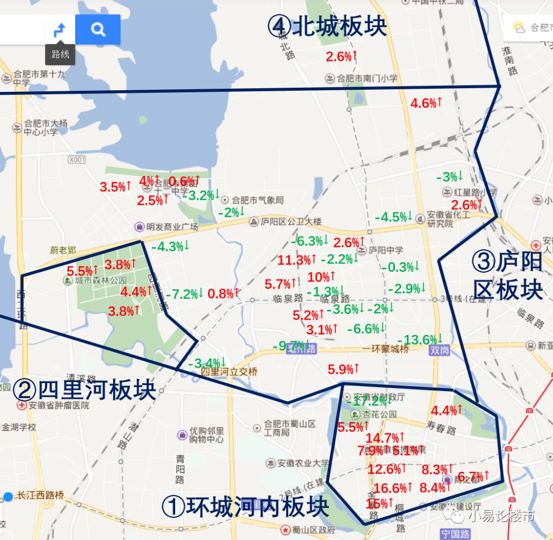 合肥房产的优质板块和劣质板块