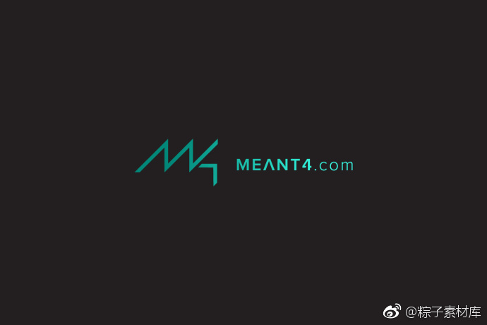 一组几何极简图形logo设计作品