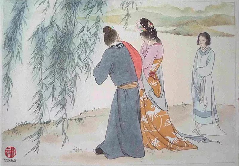 元代王实甫的《西厢记·长亭送别》中有"柳丝长,玉骢难系"的曲词
