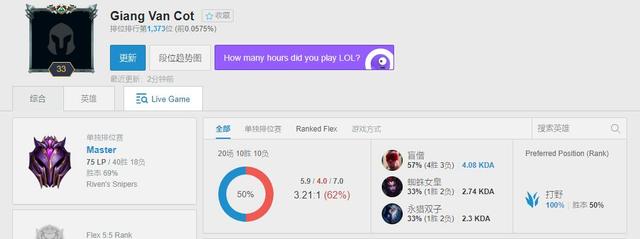 g2韩服rank,全员五天上大师!中上狂练同一英雄或成msi