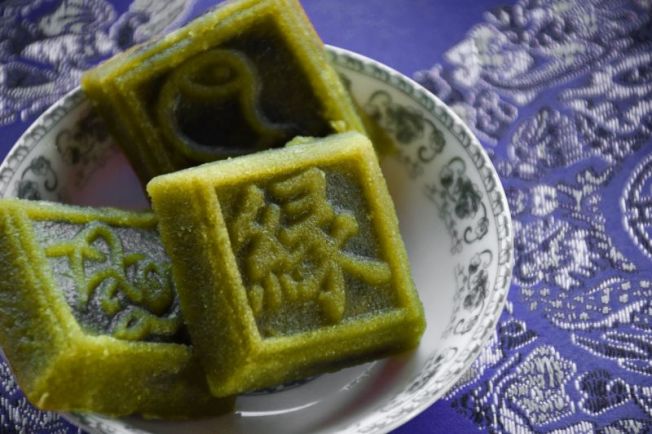 桑叶绿豆糕