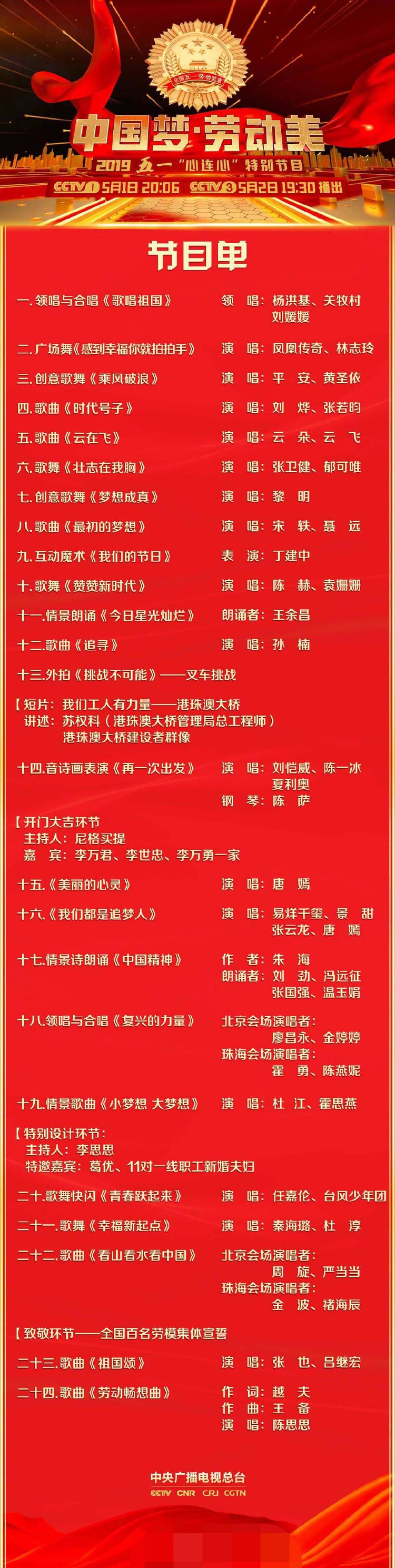 央视五一晚会节目单曝光,刘恺威登台演唱,唐嫣连续表演两个节目 三级电影