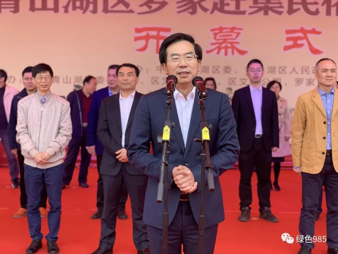 市委宣传部龙和南部长,青山湖区委书记熊运浪,区委副书记,区长王强等
