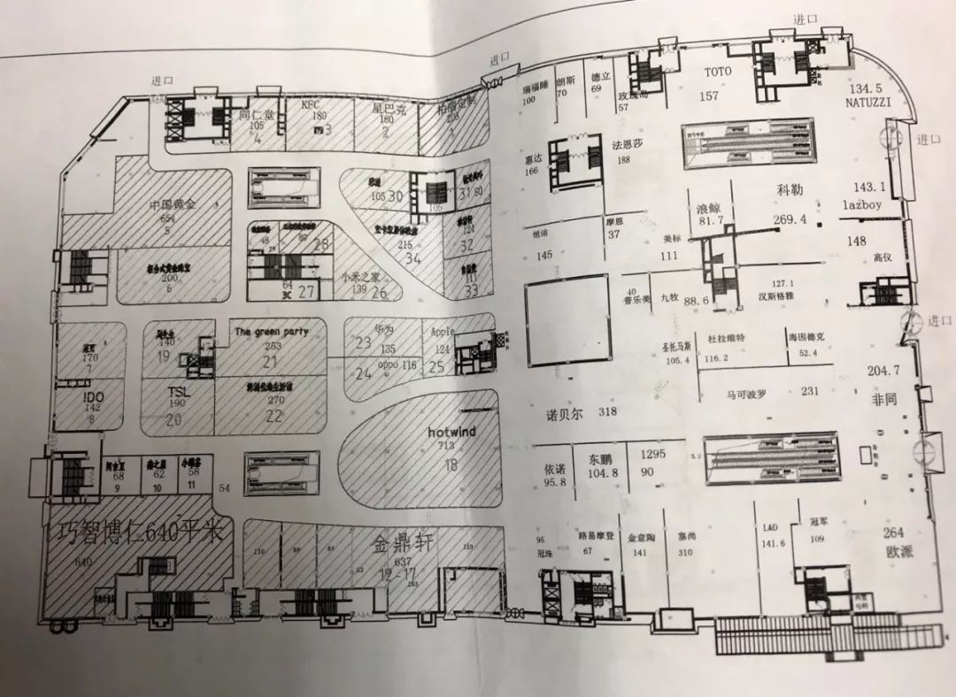 kfc,星巴克;黄金珠宝行业的中国黄金,周大生;手机行业的小米之家,苹果