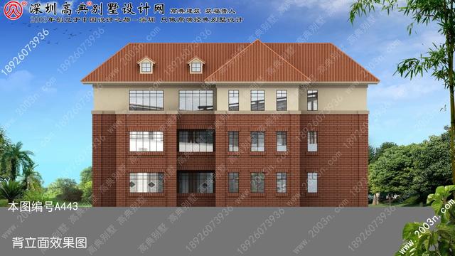农村三层别墅设计图首层288方米房屋设计图