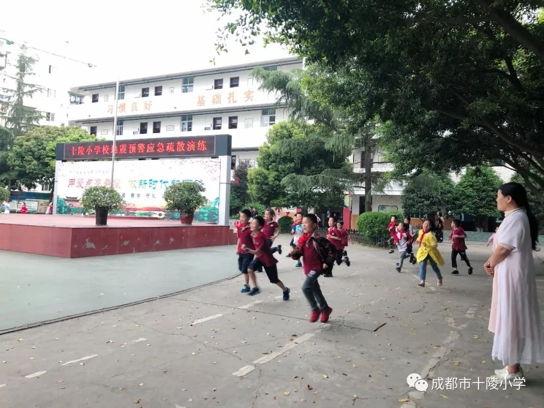 安全演练 | 十陵小学"防震演练 安全逃生"地震预警应急疏散演练简讯