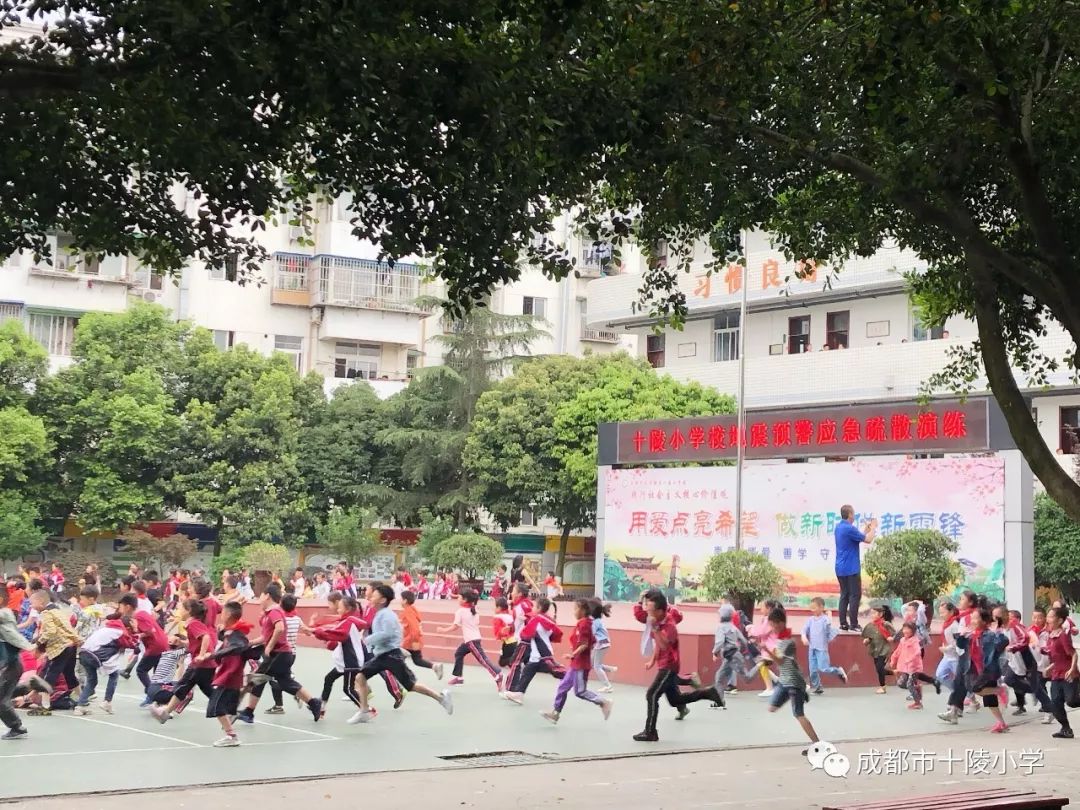 安全演练 | 十陵小学"防震演练 安全逃生"地震预警应急疏散演练简讯