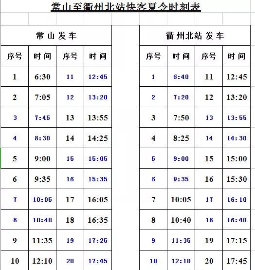 5月开始最新最全的火车客车公交车时刻表都在这