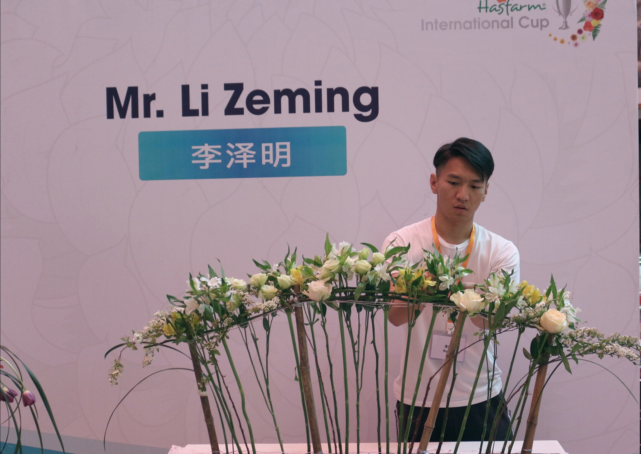 2019海盛中国杯花艺大赛李泽明夺冠代表中国出征国际杯