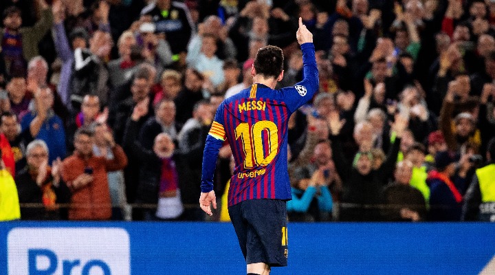 欧冠|梅西再现任意球绝技 巴萨主场3:0胜利物浦