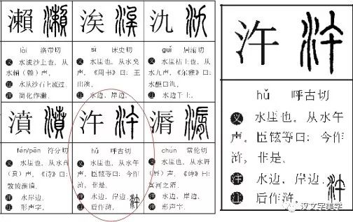 汻:《水浒》的"浒"真可以读"许"吗?| 每周解字