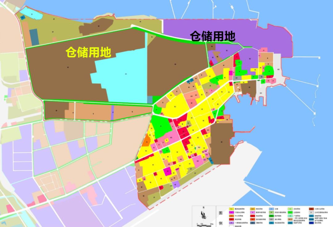 过去老黄岛仓储用地居多,定位一个工业港口片区