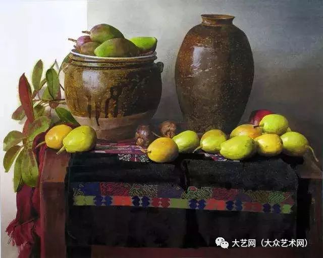 中国水彩画家,湖北美术学院教授刘寿祥水彩静物,风景画作品