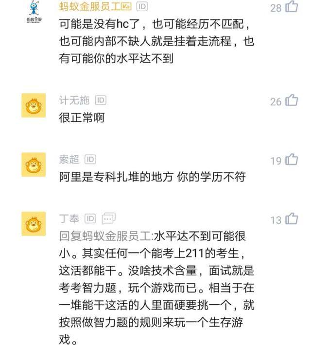程序员:我清华硕士面试阿里竟被淘汰了,网友:本科不是清华的吧
程序员:我清华硕士面试阿里竟被淘汰了,网友:本科不是清华的吧