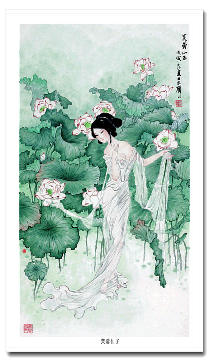 意象雅秀--中国画家郑家声古典仕女画作品赏析