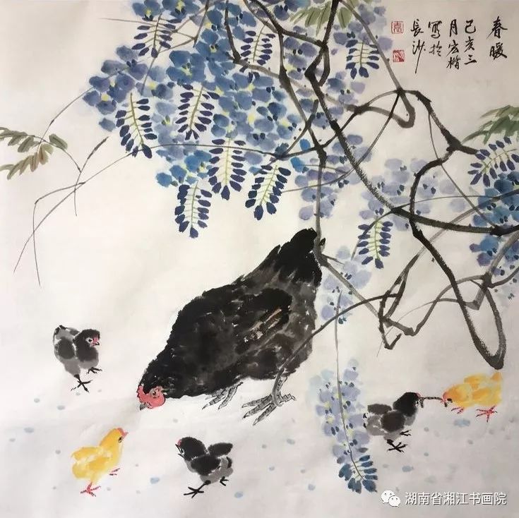 【983期】袁宏楷花鸟画新作赏析