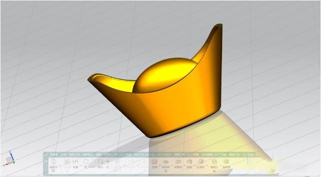 今天教我们做一种简略的金元宝模型