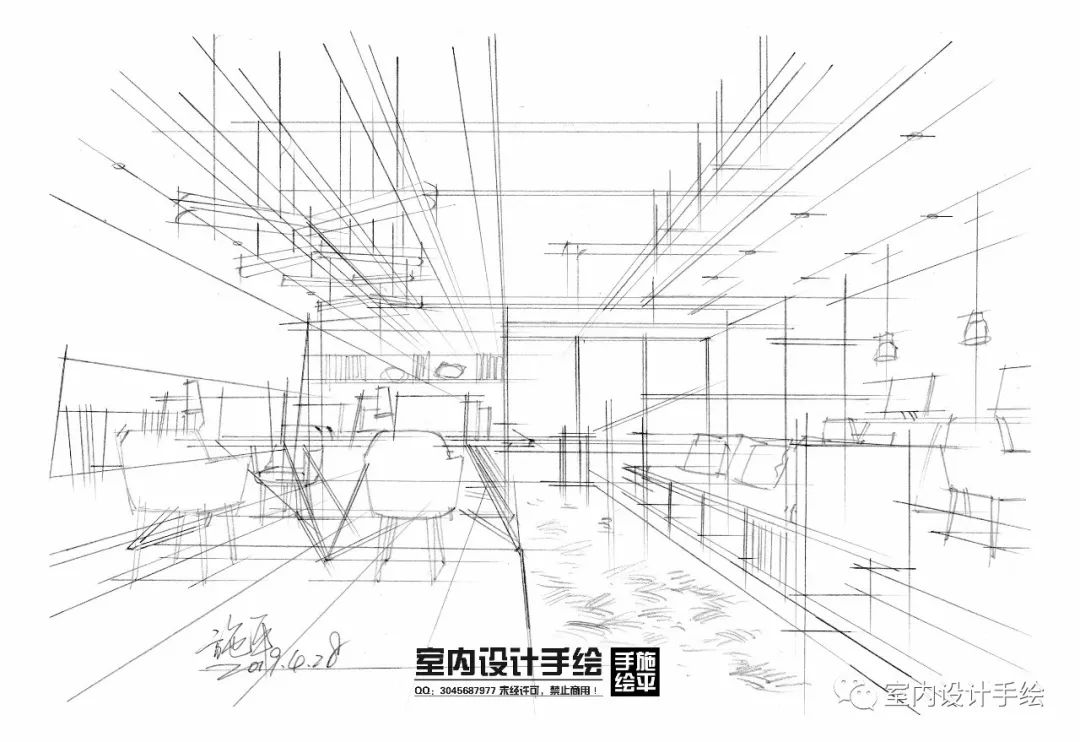 工程图 简笔画 平面图 手绘 线稿 1080_742