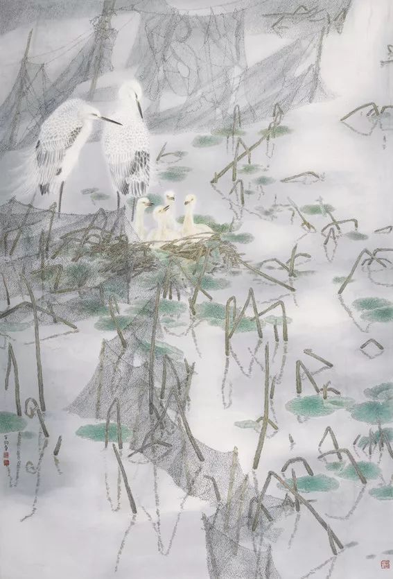 年(第十一届全国美展(评委作品)) 正道高致的表率 苏百钧工笔花鸟画