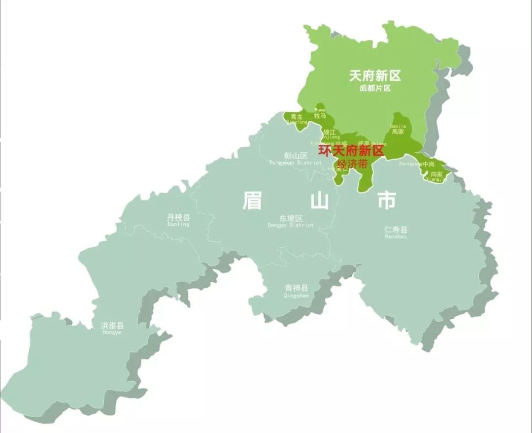 眉山天府新区,生态人居_经济带